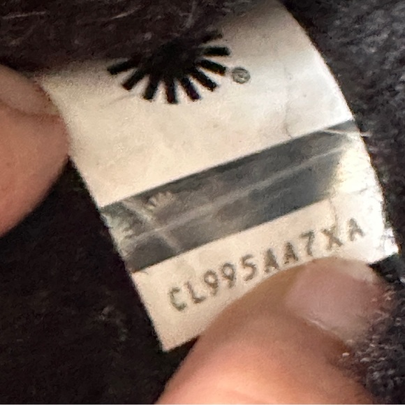 UGG Disquette Platform Slippers Sheepskin And Suede Women's Size 9 Black 1122550 - Picture 12 of 14